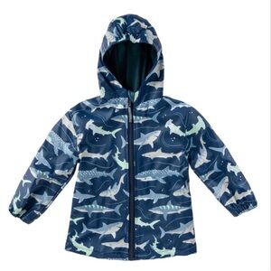 NWT STEPHEN JOSEPH Boys Shark Print Raincoat - 4T